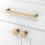 Asimerdeco 10 Pack Champagne Bronze Cabinet Pulls 6.3 Inch(160mm) Kitchen Cupboard Handles Solid Zinc Alloy Cabinet Hardware Drawer Pulls 3