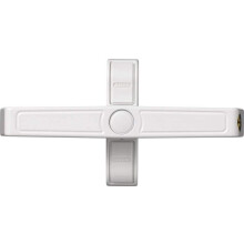 ABUS Window Additional Lock 2420 - Safety Lock with Swivel Latch for Double Wing Windows, Various Locking - ABUS Security Level 6 - 89644 - White