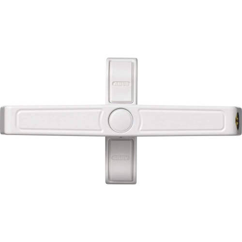 Abus ABUS ABUS 2420 AL0145 Window Security Lock with Swivel Latch for Double Wing Windows, Simultaneous Locking, Security Level 6 - 89643, White