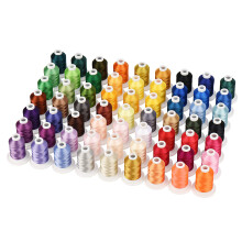 Simthread Embroidery Machine Thread 63 Brother Colors 800 Yards Snap Spools