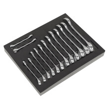 Sealey S01232 14pc Stubby Combination Spanner Set