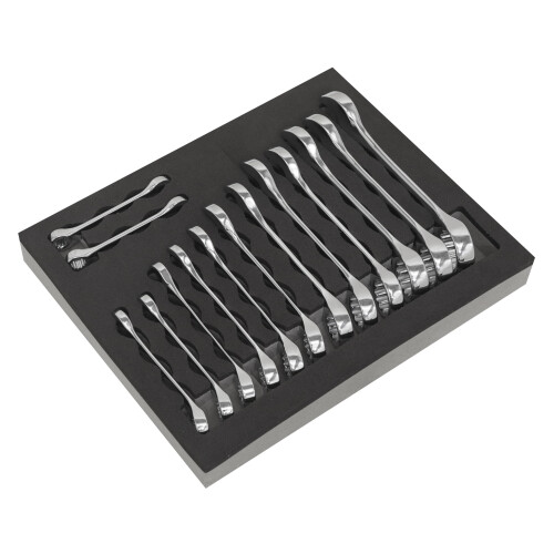 Sealey Sealey S01232 14pc Stubby Combination Spanner Set