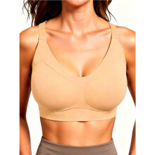 Duimens Convertible Multi Wear Back Seamless  Size Lift Support Wireless Bra Huidskleur M