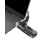 Multplx Universal Laptop Security Lock | Includes Anchor Adapter | Compatible With All Laptops | 1.7m Length | Strong Steel Security Cable 1