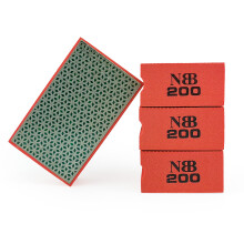 NBB Diamond Hand Pad for Sanding/Polishing Diamond Sanding/Polishing Block with Flexible Sponge Backing for Grinding Stone Granite Ceramic Tile Glass