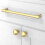 Asimerdeco 10 Pack Brushed Gold Cabinet Pulls 10 Inch(256mm) Kitchen Cupboard Handles Cabinet Hardware Drawer Pulls 3