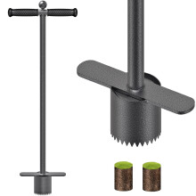 Dolibest Bulb Planter, 83cm Long Handled Bulb Transplanter Lawn Flower Planting Multitool 9cm Depth Sharp Serration Potato Tulip Daffodil Garden Tool