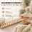 Chunky Blanket Loom Kit, 46" Adjustable Solid Wood Hand Knitting Board for DIY Throw Blankets & Chunky Yarn 6