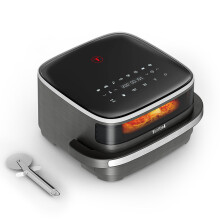 Easy Fry Pizza, FW402HG0, Air Fryer + Pizza Cutter, 4.5L, Large Air Fryer, Super-Sized Cooking Surface, Compact Format, Viewing Window