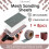 Shineboc Hook and Loop Sanding Roll 150 Grit, 70 mm x 12 m Mesh Sandpaper 5