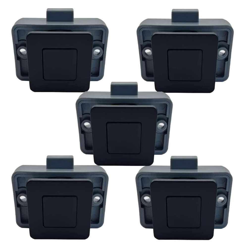 Mtsmart Rv Metal Push Button Cabinet Locks, Square Rv Cabinet Locks For Motorhomes, Caravans, Boats, Yachts, Navy, Motorhome Cabinet Locks, Keyless 5051227898111