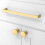 Asimerdeco 10 Pack Brushed Gold Cabinet Pulls 7.5 Inch(192mm) Kitchen Cupboard Handles Solid Zinc Alloy Cabinet Hardware Drawer Pulls 3