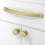 Asimerdeco 10 Pack Brushed Gold Cabinet Pulls 7.5 Inch(192mm) Kitchen Cabinet Handles Solid Zinc Alloy Cabinet Hardware Drawer Pulls 3