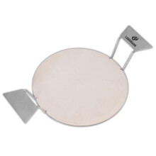 Landmann Modulus 30.5cm Cordierite and Stainless Steel Pizza Stone Set for Gas and Charcoal Barbecues