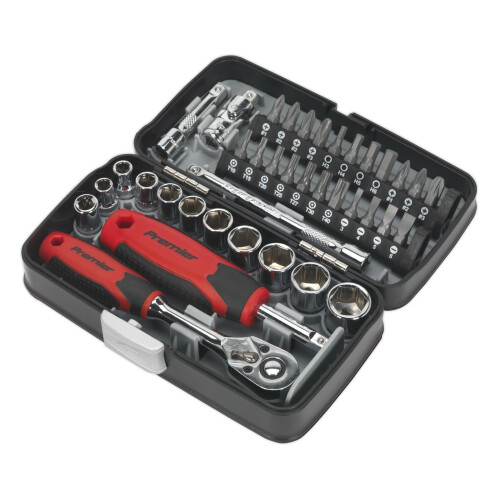Sealey Sealey Ak8945 Socket & Bit Set 38Pc 1/4In Sq Drive 1