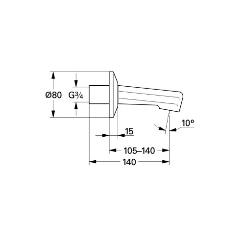 Grohe GROHE 13540000 Bath Spout 1