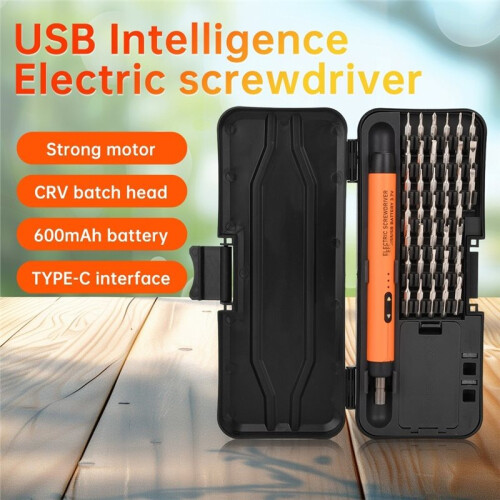 Electric Screwdriver Set Precision Power Tool Kit Rechargeable Wireless Small Bits for Mobile Cell Computer Repair 1