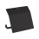 Hansgrohe hansgrohe AddStoris Roll holder with cover, matt black, 41753670 1