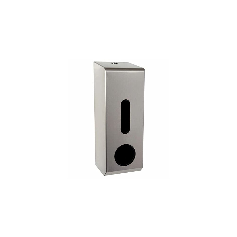 Commercial Three Roll Toilet Tissue Holder. Rust Proof Stainless Steel, Lockable And Robust Ideal For Commercial Use. Takes Three Rolls Of Toilet 5051227887955
