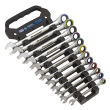Sealey Combination Ratchet Spanner Set, 12pc - Platinum Series - AK63949
