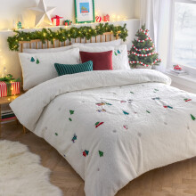 furn. Christmas Together Duvet Cover Set (Snow - Super King)