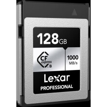 Carte mémoire - LEXAR - CFexpress Professional Silver 128 Go - 1 750 Mo/s lecture - 1 300 Mo/s écriture - Rétrocompatible XQD