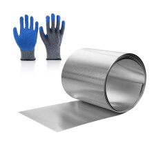 8" x 50' Aluminum Flashing Roll, 0.2mm Thick Roof Flashing, Weatherproof Metal Panels for Roofing, Windows, Doors, Sheds & Home Projects