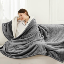 ESTINGO Heated Throw Blanket 180x130cm, Electric Throw Blanket, Grey