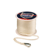 attwood Nylon Twisted Anchor Line with Thimble(3/8-Inchx100-Feet)