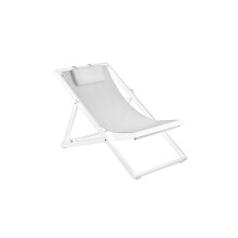 Duramax Newport lounger, 3 Reclining seat with comfy headrest, Foldable aluminium lounger for decks, patios, pools, beach & more