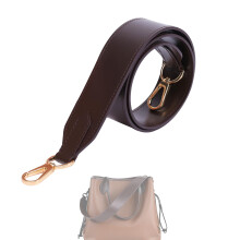 DGAZ Vachetta Leather Shoulder Strap, Replacement Bag Strap for Neverfull with O-Rings and Gift Box, Handmade Leather Shoulder Strap, 3.8cm Wide