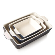 Sweejar Home Ceramic Bakeware Set, Rectangular Baking Dish Lasagna Pans for Cooking, Kitchen, Cake Dinner, Banquet and Daily Use