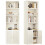 Coleshome 6-Tier Bookcase With Doors, Storage Cabinet, 176.4 cm, White 1