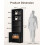 Coleshome 6-Tier Bookcase With Doors, Storage Cabinet, 176.4 cm, Black 3