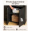 Coleshome 6-Tier Bookcase With Doors, Storage Cabinet, 176.4 cm, Black 4