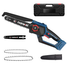 NANWEI Mini Chainsaw 8 Inch Compatible with Makita 18V Battery, Cordless Electric Saw with 6 Inch Guide Bar & 2 Chain