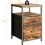 Herture Mini Fridge Stand, Small Refrigerator Stand with 3 Storage 2