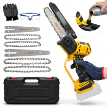 Mini Chainsaw Cordless 8 inch 6 inch, Portable Handheld Chainsaw Compatible with Dewalt 18V 20V Battery