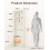 Coleshome 6-Tier Bookcase With Doors, Storage Cabinet, 176.4 cm, White 2