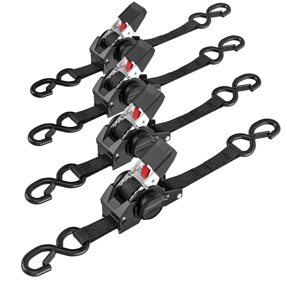 Iazzco Retractable Ratchet Straps 2.5Cm X 3M Ratchet Straps For Roof Truck 5051227929389