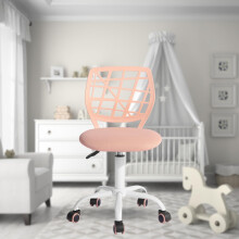 FurnitureR Kids Desk Chair Multi-purpose Office Chair Armless Work Chair Adjustable Height Adjustable Swivel Study Chair Colorful for School and Home
