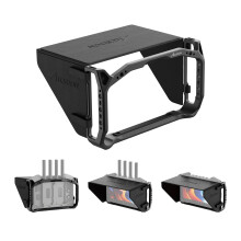 Accsoon Monitor Cage with Sunhood, Designed for Accsoon 7 inch CineView M7/M7 Pro Camera Field Monitor with Multiple Anti-Rotation 1/4” Mounts