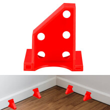 40PCS Upgraded Flooring Spacers Kit with 1/4” & 1/3” Gap - Wood Floor Install Tool for Laminate, Vinyl Plank Flooring Installation (40PCS(Red))