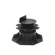 Nicoman Adjustable Deck Support Pedestal, Black, Plastic, for Elevated Decking and Joist Systems (Deck Pedestal - 10 Pack, 60-140mm)
