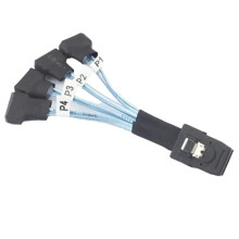 SAS SFF-8087 to 4X Male 3.0 SSD High Speed Data Transfer Cable 1 to 4 0. Computer Cables Hardware Cables