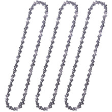 CutWin 12 Inch 1/4" LP Pitch .043 Gauge 64 Drive Links Chainsaw Chain 3 Pack, Low Kickback Replacement Saw Chain