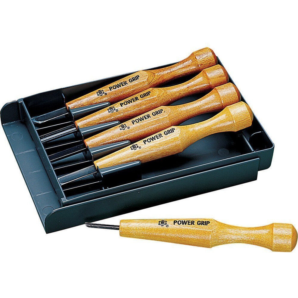 Photos - Other Hand Tools Power Grip Carving Chisels Sets, Five Piece Set by MIKISYO (Japan Parallel Import)
