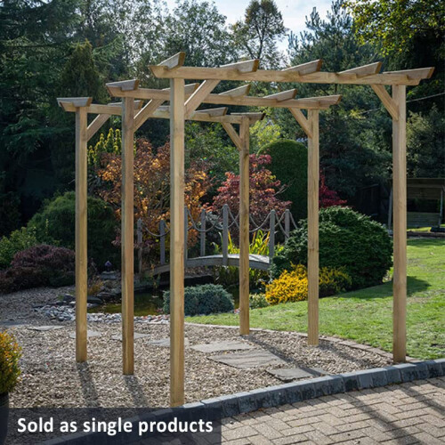 Forest Garden Hanbury Flat Top Arch 1