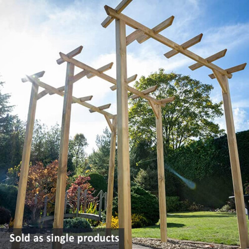 Forest Garden Hanbury Flat Top Arch 2