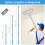 18 Inch Paint Roller Set Large Paint Roller with Adjustable Frame, Roller Sets for Painting with 6 PCS Rollers 3